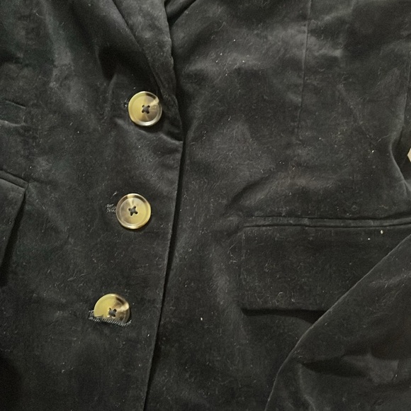 Current Elliott Women's corduroy Show Coat Blazer Size 0 - Picture 3 of 6